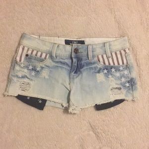 American denim shorts